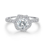 【#25】(Blooming) 925 Sterling Silver Moissanite rings
