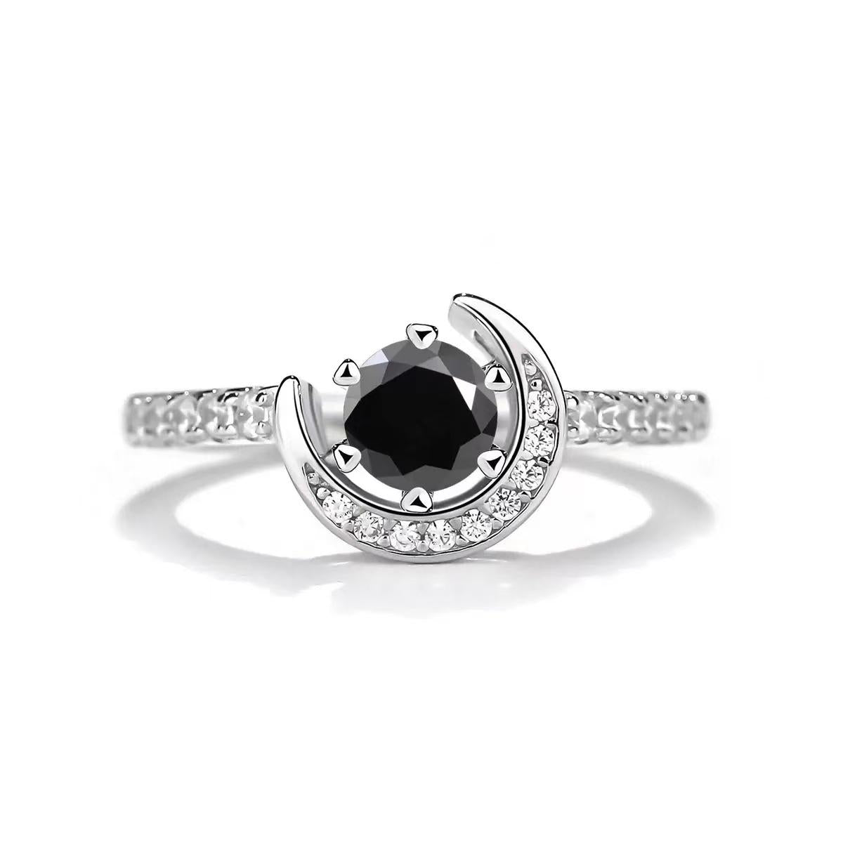【#481】(Lilly)925 Sterling Silver Synthetic Moissanite Ring