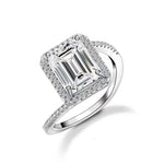 【#489】(Marioy)925 Sterling Silver Synthetic Moissanite Ring