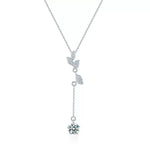 【#490】(Manley)925 Sterling Silver Synthetic Moissanite Necklace