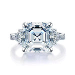 【#491】(Marcellus) 925 Sterling Silver Synthetic Moissanite Set