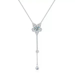 【#492】(Martha)925 Sterling Silver Synthetic Moissanite Necklace