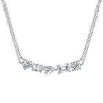 【#495】(Magical)925 Sterling Silver Synthetic Moissanite Necklace