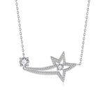 【#496】(Marsha)925 Sterling Silver Synthetic Moissanite Necklace