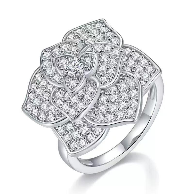 【#499】(Marcellus) 925 Sterling Silver Synthetic Moissanite Set