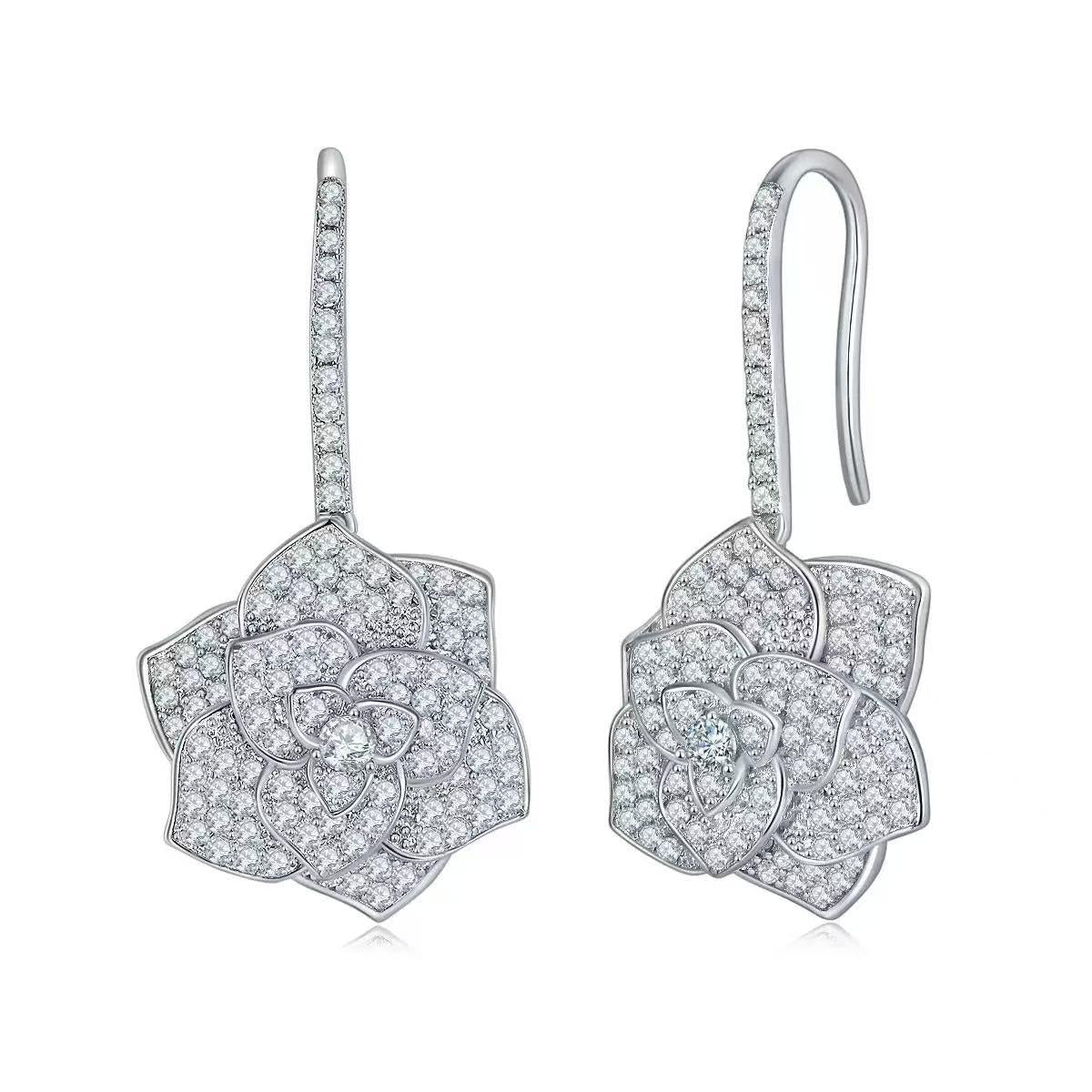 【#499】(Marcellus) 925 Sterling Silver Synthetic Moissanite Set