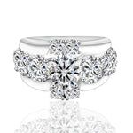 【#21】(Bliss) 925 Sterling Silver Synthetic Moissanite ring