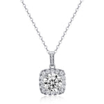 【#33】(Classic Grace)925 Sterling Silver Moissanite necklace