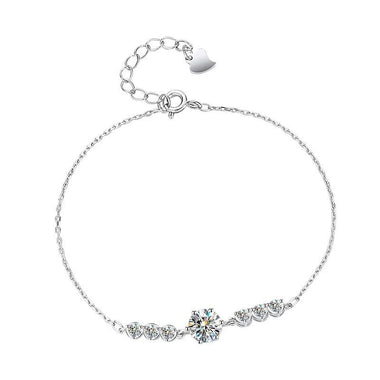 【#A327】(Tess)925 Sterling Silver Synthetic Moissanite bracelet