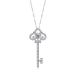 【#40】(Molly)925 Sterling Silver Synthetic Moissanite Necklace