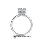 【#15】 (Bella) 925 Sterling Silver Synthetic Moissanite rings