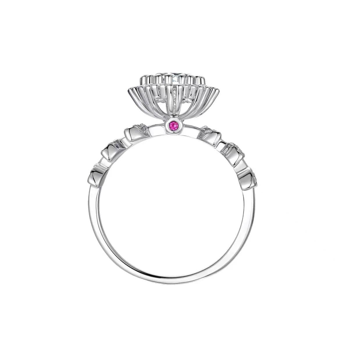 【#A383】(Elijah)925 Sterling Silver Synthetic Moissanite rings