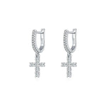【#43】(Sophia)925Sterling Silver Synthetic Moissanite earrings