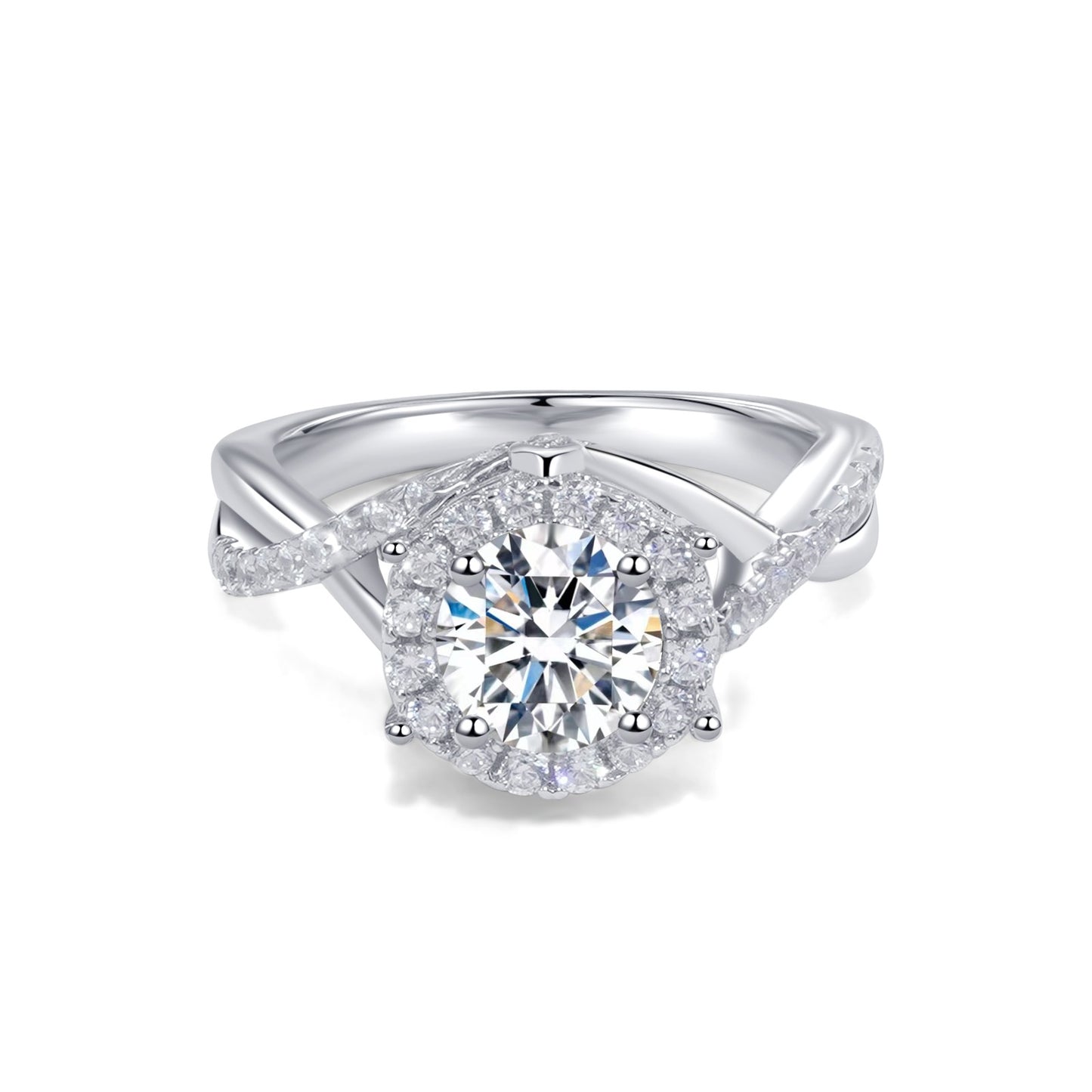 【#06】(Garden) 925 Sterling Silver Moissanite rings