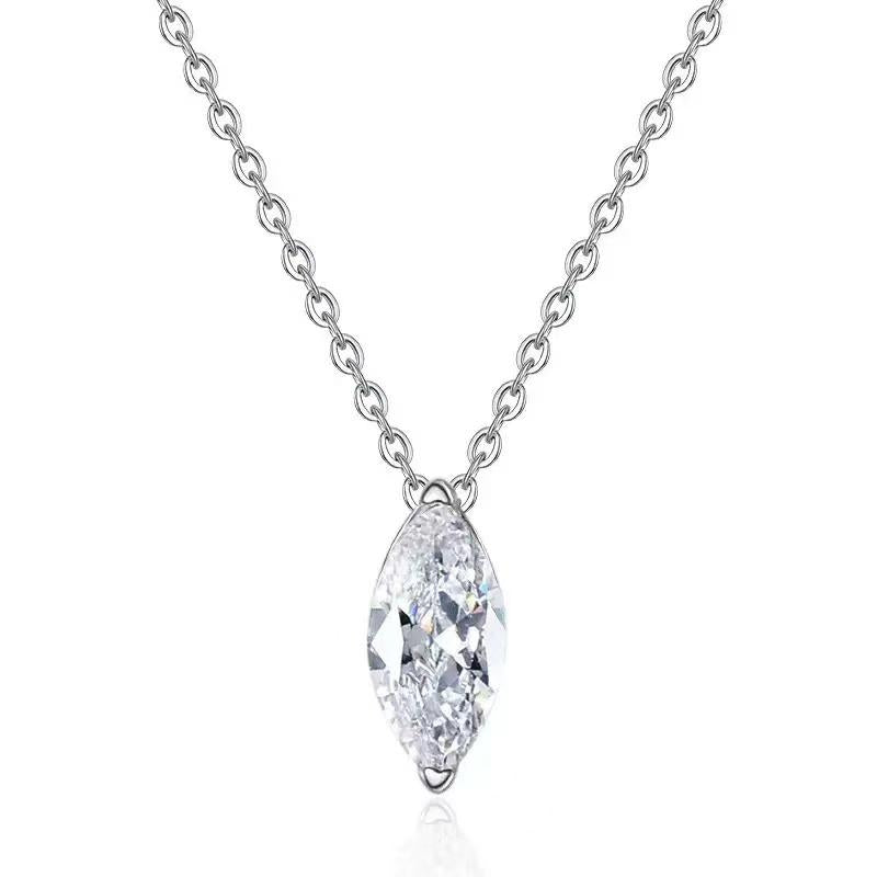 【#A375】(Peter)925 Sterling Silver Synthetic Moissanite necklace