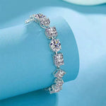 【#A378】(Debra)925 Sterling Silver Synthetic bracelet