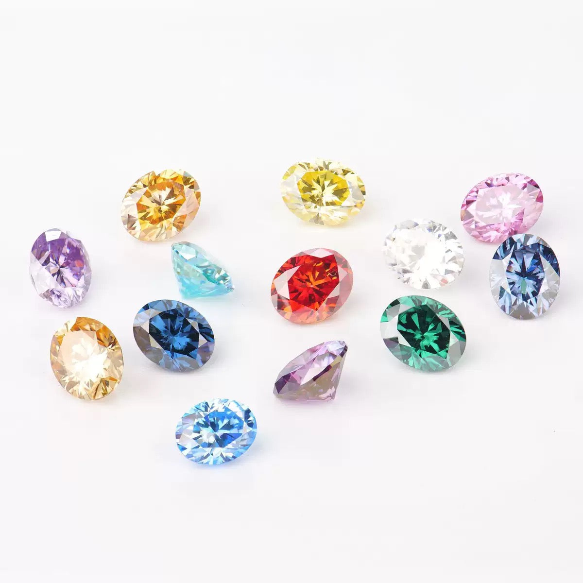 【#000】Colored moissanite