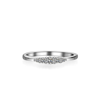 【#A171】(Alaia)925 Sterling Silver Synthetic Moissanite Ring
