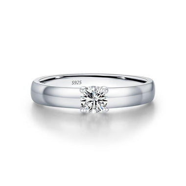 【#A279】(Indigo) 925 Sterling Silver Synthetic Moissanite Ring