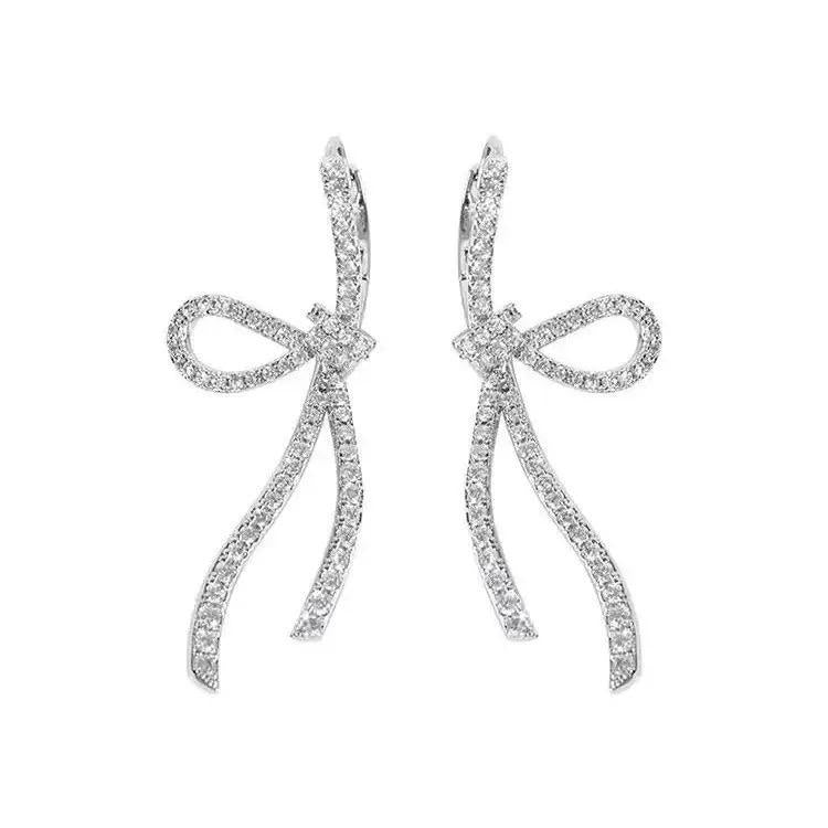 【#52】(Bailey)925Sterling Silver Synthetic Moissanite Earrings