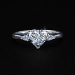 【#Y52】(Greer) 925 Sterling Silver Synthetic Moissanite rings