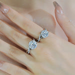 【#06】(Garden) 925 Sterling Silver Moissanite rings