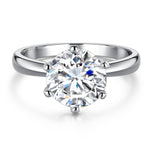 【#12】(Rose)925 Sterling Silver Synthetic Moissanite rings