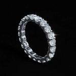【#Y56】(Rika) 925 Sterling Silver Synthetic Moissanite Ring