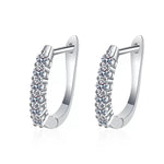 【#Y75】(Tessa)925Sterling Silver Synthetic Moissanite Earrings