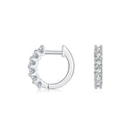 【#41】(Colin)925Sterling Silver Synthetic Moissanite earrings