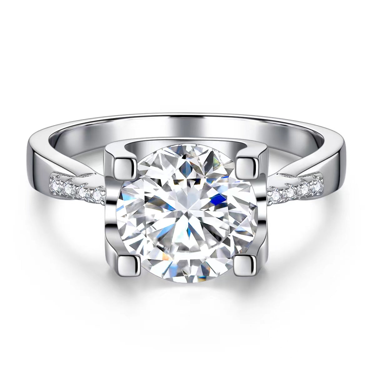 【#20】(Vien)925 Sterling Silver Moissanite rings