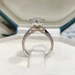 【#A382】(Tonino)925 Sterling Silver Synthetic Moissanite rings
