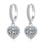 【#45】(Lydia)925Sterling Silver Synthetic Moissanite earrings