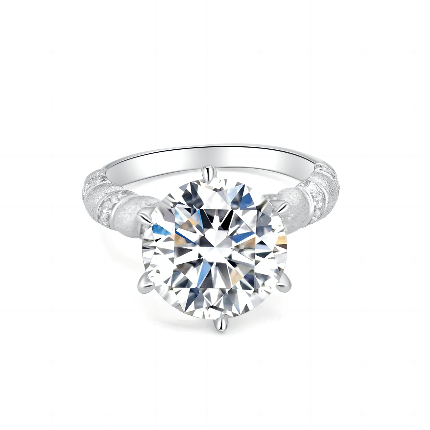 【#07】(Heartbeat)925 Sterling Silver Synthetic Moissanite rings