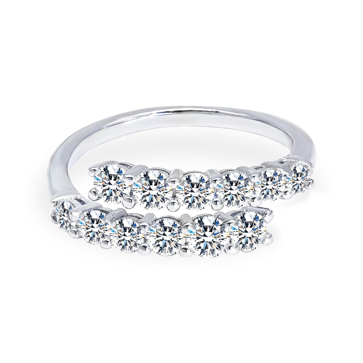 【#34】(Jane) 925 Sterling Silver Synthetic Moissanite rings