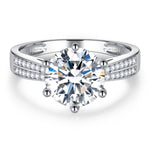 【#14】(Queen)925 Sterling Silver Moissanite rings