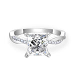 【#34】(Sofia) 925 Sterling Silver Synthetic Moissanite rings