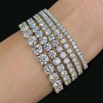 【#Y128】(Tennis)925 SterlingSilver Synthetic Moissanite bracelet