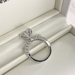 【#17】(Moonlight)925 Sterling Silver Synthetic Moissanite rings