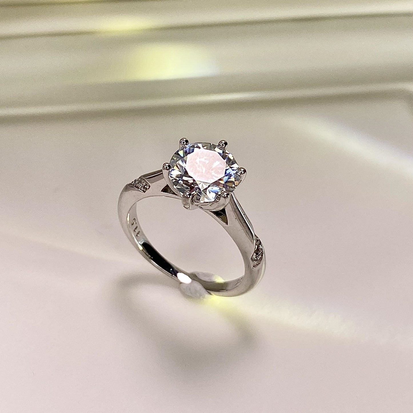 【#11】(LiLY)925 Sterling Silver Moissanite rings