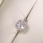 【#01】(Princess)925 Sterling Silver Synthetic Moissanite rings