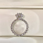 【#05】(Rose Garden)925 Sterling Silver Synthetic Moissanite rings