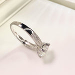 【#14】(Queen)925 Sterling Silver Moissanite rings