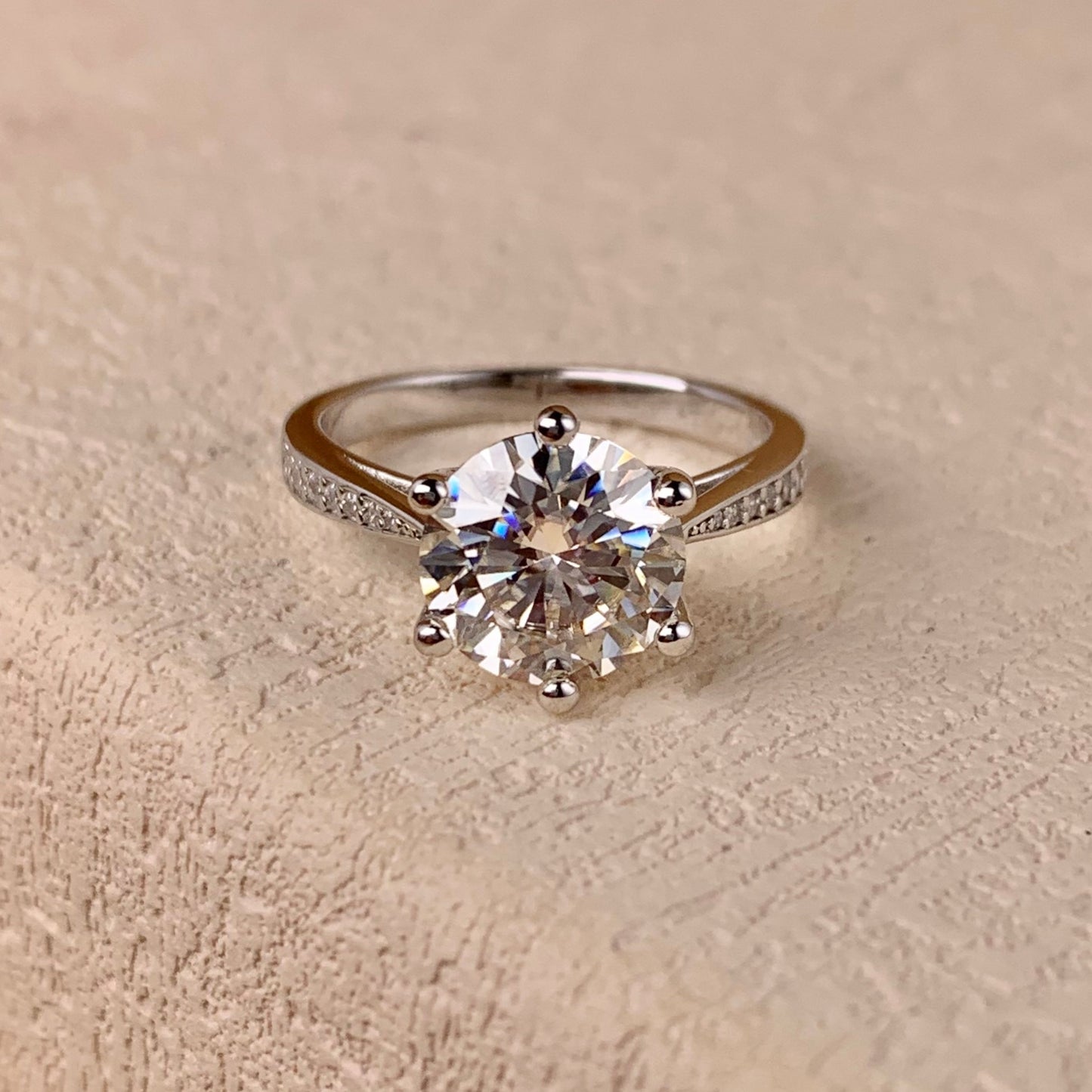 【#26】(COCO)925 Sterling Silver Moissanite rings
