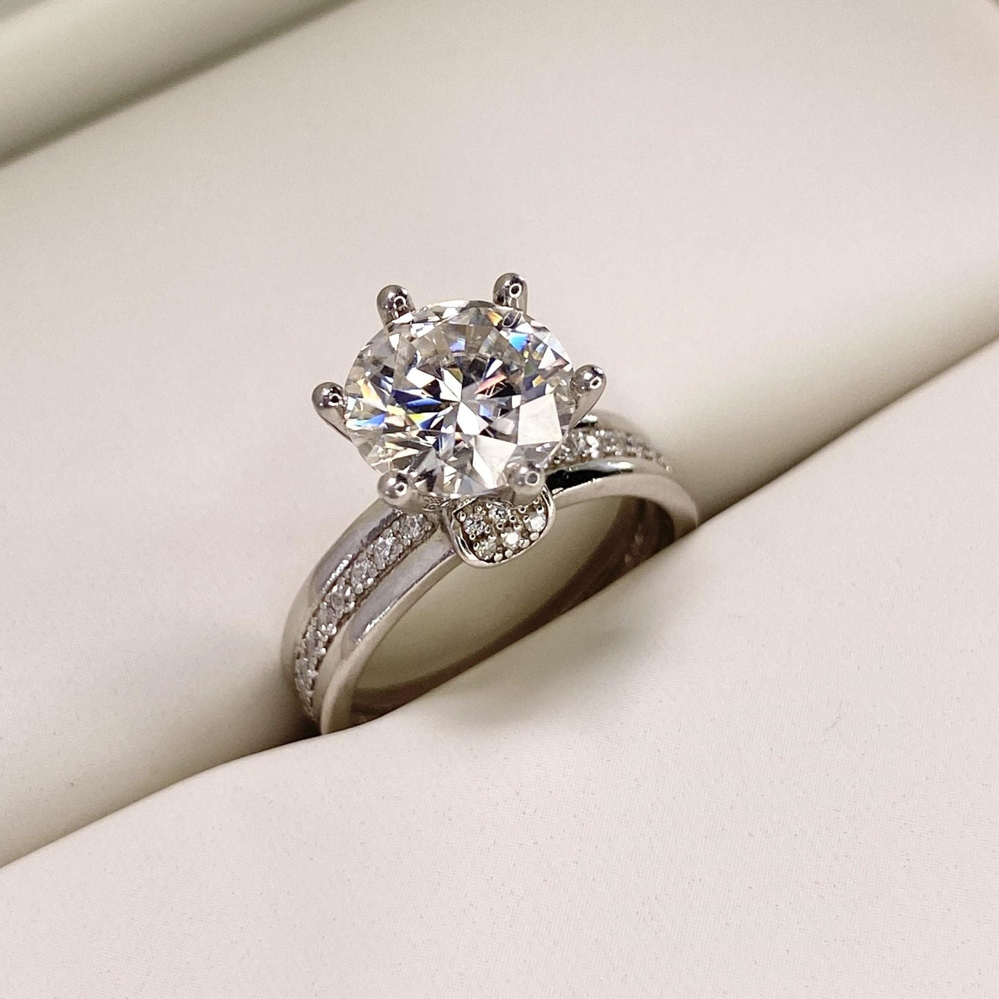 【#10】(Wish)925 Sterling Silver Moissanite rings