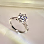 【#11】(LiLY)925 Sterling Silver Moissanite rings