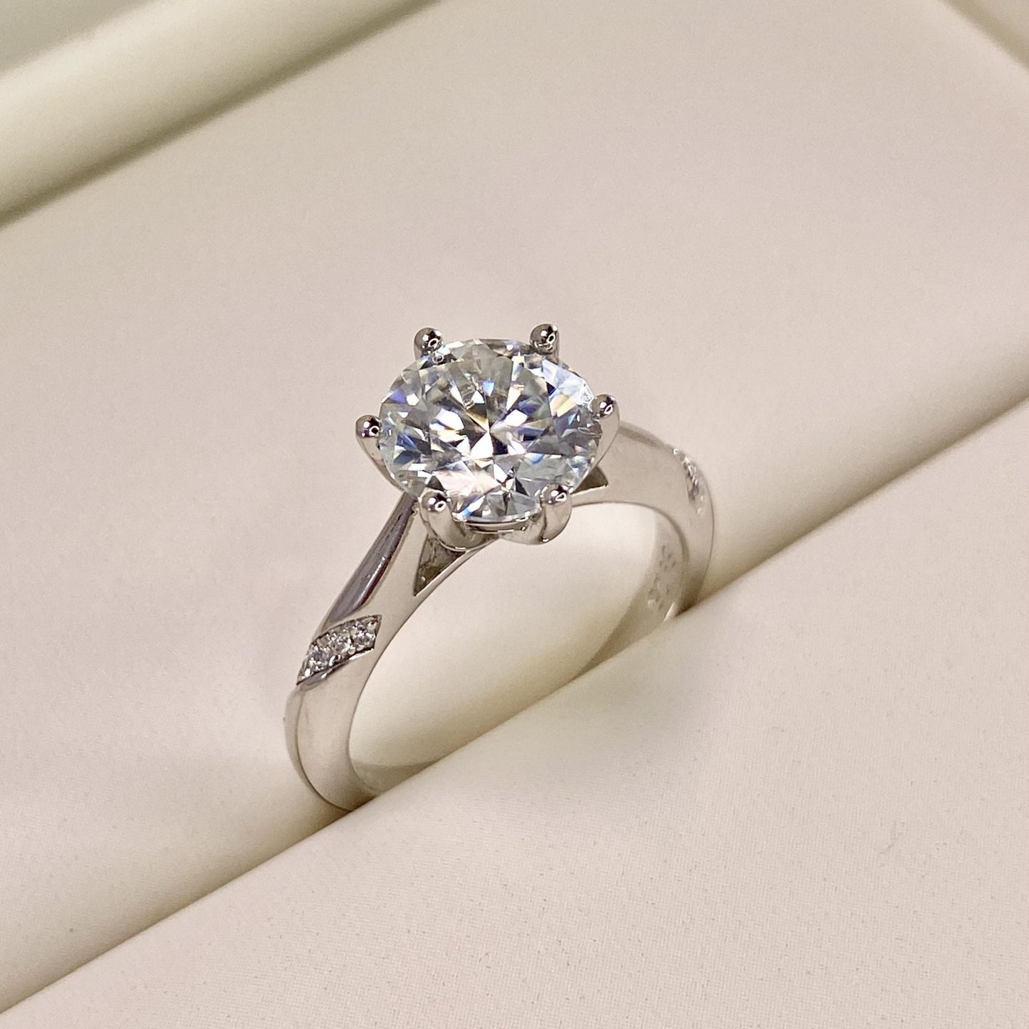 【#11】(LiLY)925 Sterling Silver Moissanite rings