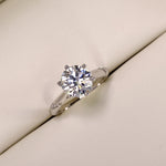 【#11】(LiLY)925 Sterling Silver Moissanite rings