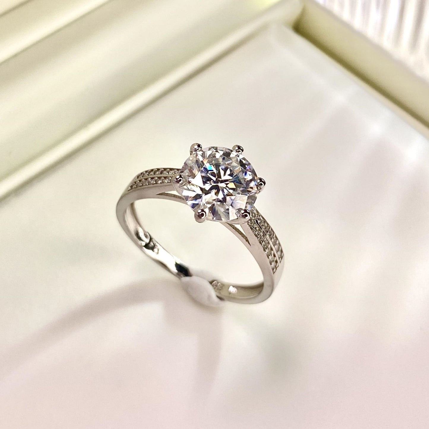 【#14】(Queen)925 Sterling Silver Moissanite rings