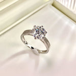【#14】(Queen)925 Sterling Silver Moissanite rings